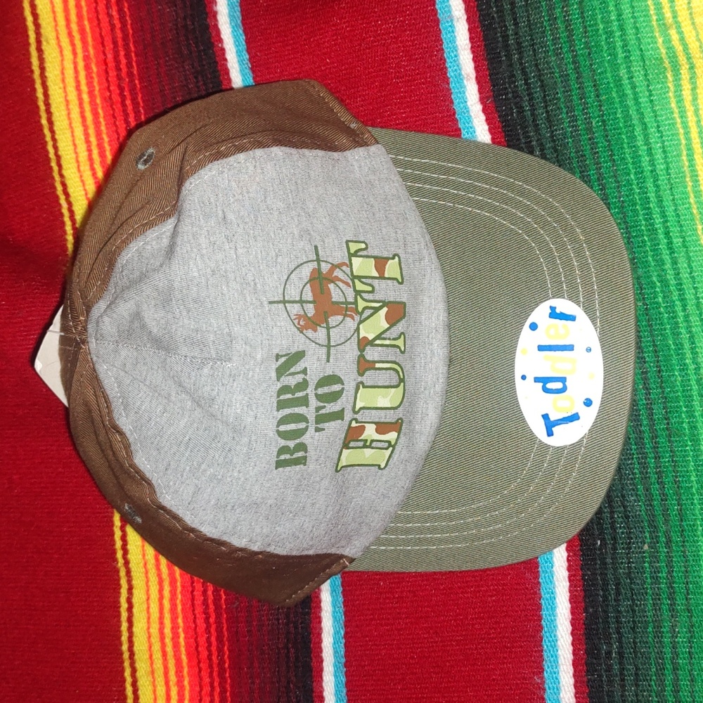 Bass Pro Shop Born To Hunt Embroidered Baseball Hat Cap Toddler New